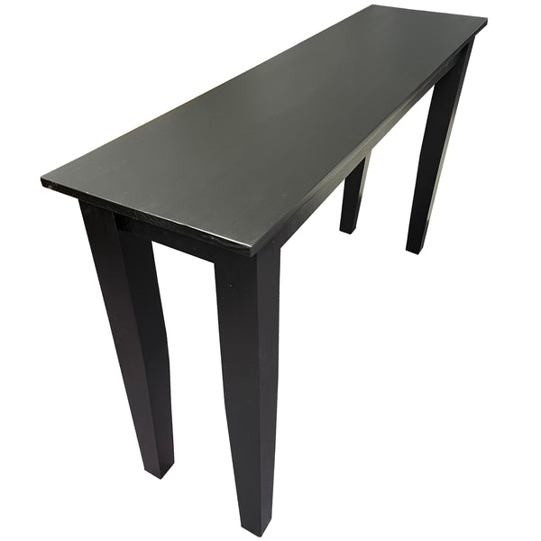 Wide Black Sofa Table Ezekiel and Stearns