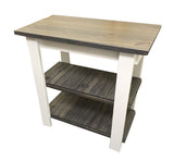 Rustic Shabby chic Cottage Kitchen Island with shelves