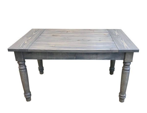 Grey English Farmhouse Harvest Table