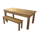 Ranch Farmhouse Table Harvest Table Rustic Bench-3