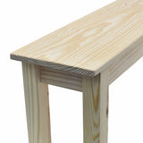 Solid wood farmhouse bench, rustic bench, seating, farmhouse, cabin, lodge seating, entryway bench, mudroom bench, furniture, pine, longleaf pine, all wood, shelf, shoe rack, storage, organization