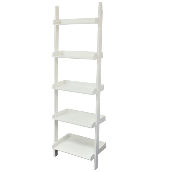 White Leaning Ladder Shelf – Ezekiel and Stearns