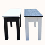 Yin - Yang Wooden Farmhouse Bench Set