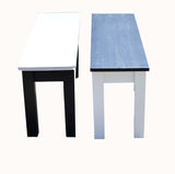 Yin - Yang Wooden Farmhouse Bench Set