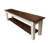 1776 Farmhouse Bench with Shelf / Shoe rack / Storage Bench
