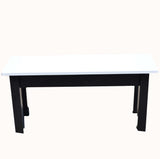 Yin - Yang Wooden Farmhouse Bench Set