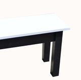 Yin - Yang Wooden Farmhouse Bench Set