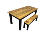 Sleek and Simple, Dining Table, Farmhouse Table, Dining Set, Real Wood, Affordable Table, Tables, Modern Table, Rustic Farmhouse, Solid Wood, Kitchen Table, Harvest Table, Furniture, Dining