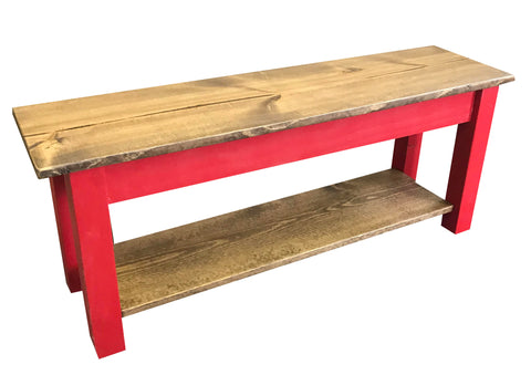 Barnwood outlet storage bench