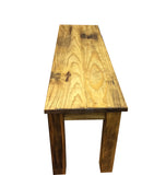 Solid wood farmhouse bench, rustic bench, seating, farmhouse, cabin, lodge seating, entryway bench, mudroom bench, furniture, pine, longleaf pine, all wood, shelf, shoe rack, storage, organization