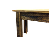 Solid wood farmhouse bench, rustic bench, seating, farmhouse, cabin, lodge seating, entryway bench, mudroom bench, furniture, pine, longleaf pine, all wood, shelf, shoe rack, storage, organization