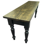 Spun Legs, Farmhouse Bench, Entryway Bench, Turned Leg Bench, Round Legs, Country bench, Kitchen Bench, Dining Bench, Rustic Bench, Foyer Bench, Bench for entryway, Porch Bench, Accent Bench, Wood Bench