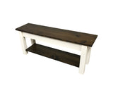 Lillian Homestead Bench with Shelf