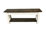 Lillian Homestead Bench with Shelf