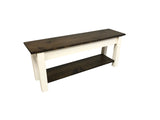 Lillian Homestead Bench with Shelf