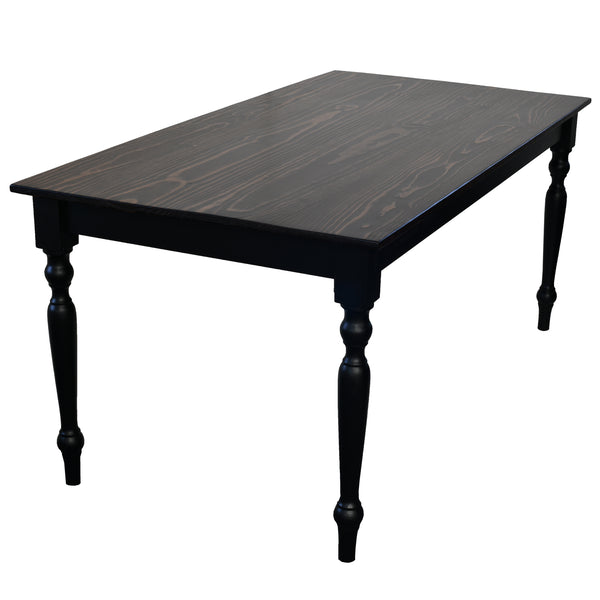 French Country side Farmhouse Table Harvest Table turned legs Farm table Rustic Table