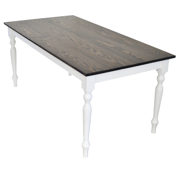 French Marsanne Country Farmhouse Table turned legs