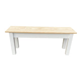 Nantucket Farmhouse Bench Pine wood Top white wood bench.  Entryway bench, wood bench, wooden bench, storage bench, entry bench, dining bench, mudroom bench, shoe bench, farmhouse bench, cubby bench, accent bench, modern bench, rustic bench, sturdy solid wood, storage, furniture and home decor