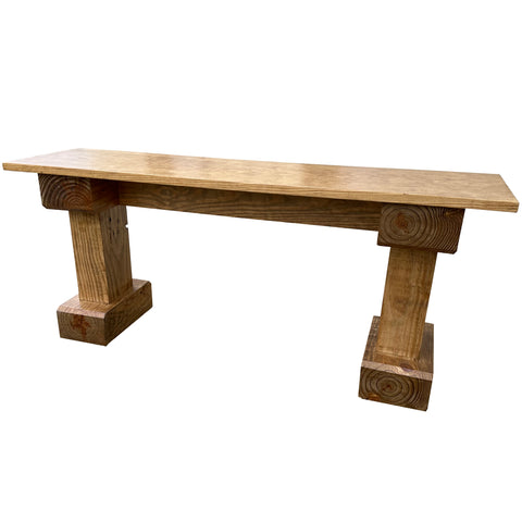 Golden Oak Wyoming Bench