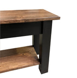 Laurent bench with shelf