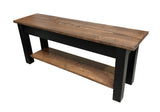 Laurent bench with shelf