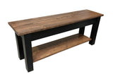 Laurent bench with shelf