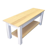 Nantucket Bench with Shelf