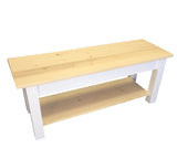 Nantucket Bench with Shelf