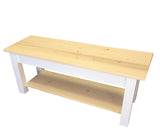 Nantucket Bench with Shelf