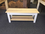 Nantucket Bench with Shelf