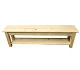 Bench, Bench with Shelf, Farmhouse Bench, Unfinished Bench, DIY Bench, Make yourself, farm, dining bench, storage bench, shoe bench, kitchen seating, seating, living room seating, bedroom storage, bedroom bench, hallway bench, entryway bench, foyer bench