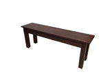 Red Mahogany Farmhouse Bench