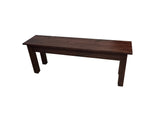 Red Mahogany Farmhouse Bench