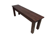 Red Mahogany Farmhouse Bench