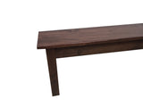Red Mahogany Farmhouse Bench