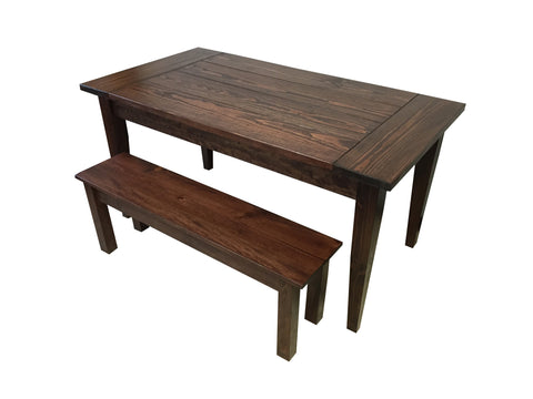 Red Mahogany Lodge Table