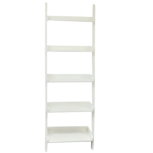 White Leaning Ladder Shelf