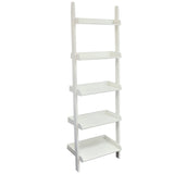 White Leaning Ladder Shelf