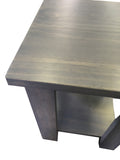 Driftwood Grey Side Table With Shelf