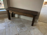 Rustic Yukon Farmhouse Bench