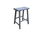 Gray Saddle Seat Stool