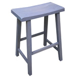 Gray Saddle Seat Stool