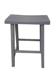 Gray Saddle Seat Stool