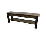 Yukon Bench with Shelf