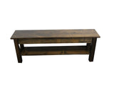 Yukon Bench with Shelf