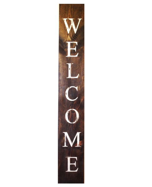 Wood Welcome Sign
